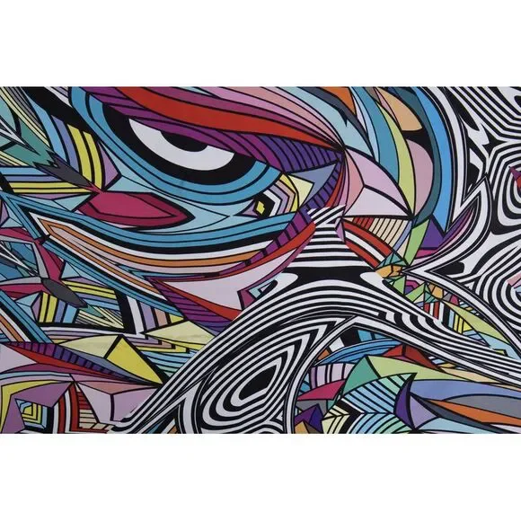 Misha, Graphic printed square scarf - Picture 6 of 6